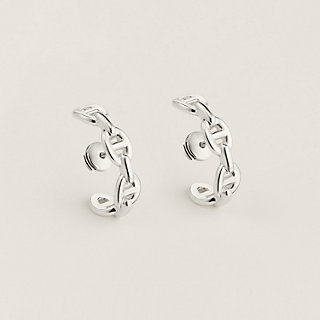 Hermes earrings deals silver